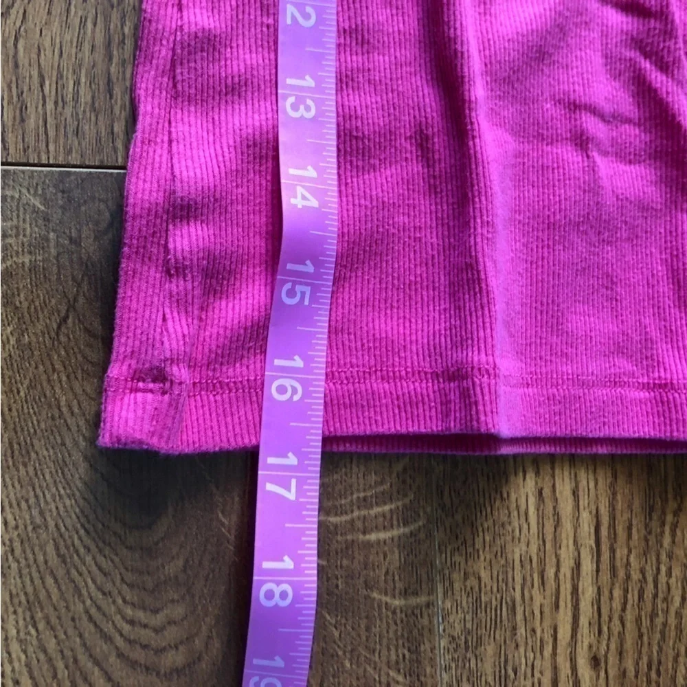 Wonder Nation pink ribbed tank top in size S (6-6X)